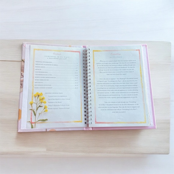 2/$25 NEW Everything In Its Place A Household Journal '92 Spiral Hard Cover Book - Picture 8 of 9